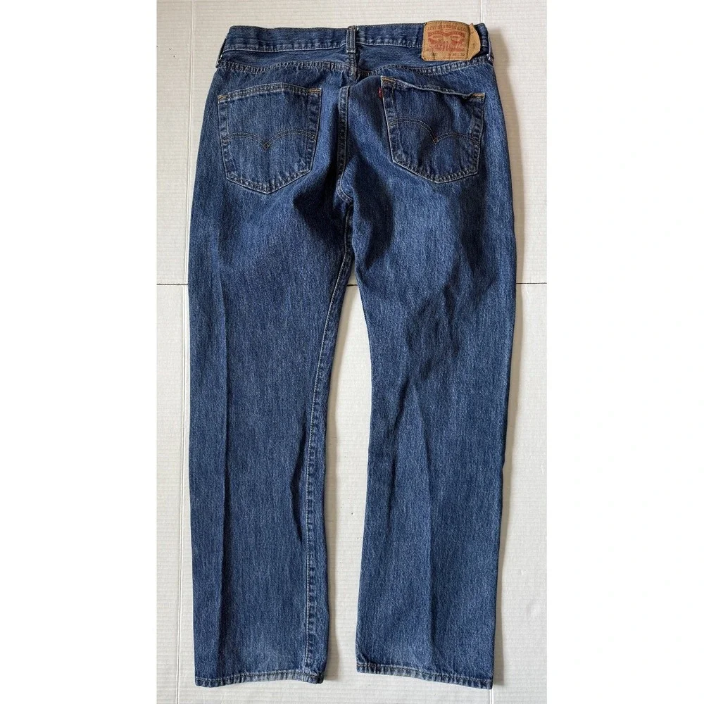 LEVI'S 501 - Men's Classic‎ Straight Leg Button Fly Denim Jeans - 36x32